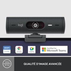Logitech BRIO 500 1920x1080 Wired Webcam - Superior Clarity & Smart Features for Video Calls